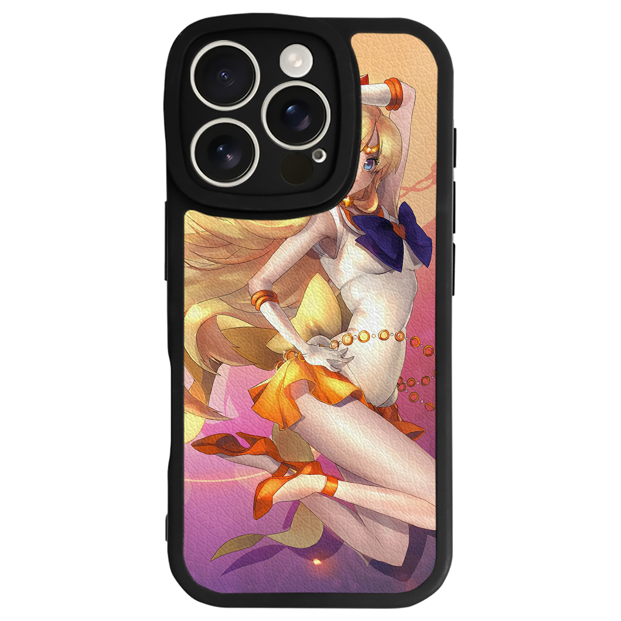 （画像用） 美少女戦士セーラームーン Sailor Moon 【iPhone 16シリーズ対応】シリコンスマホケース（レザー調） 材質：シリコン